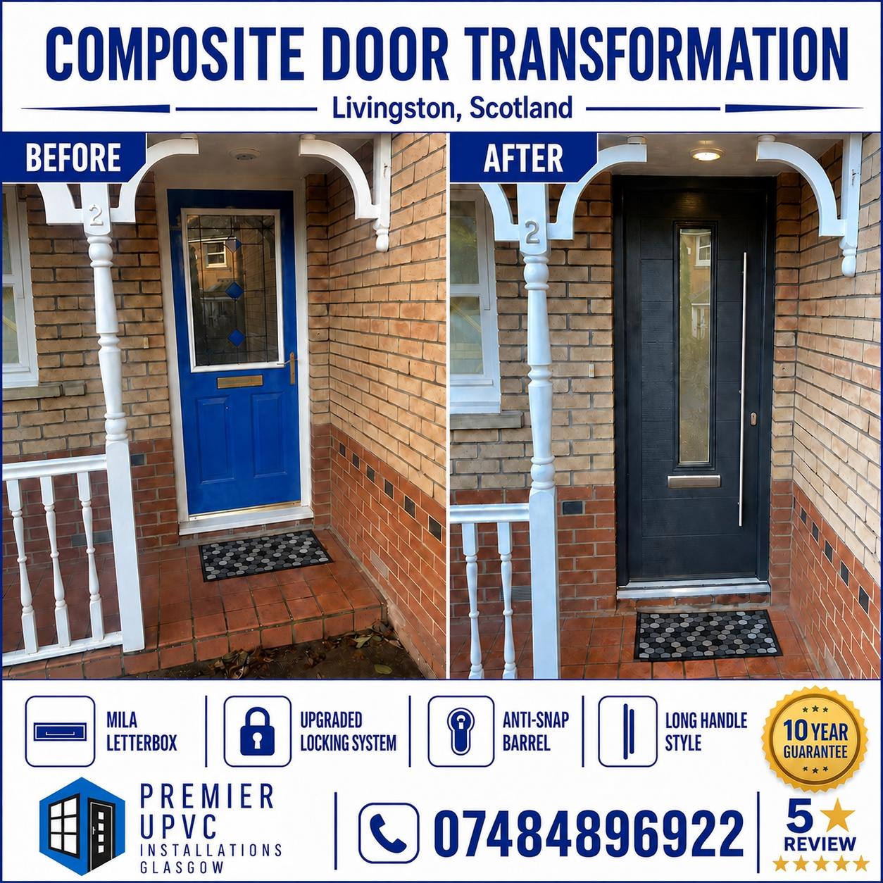 Composite door transformation in Livingston